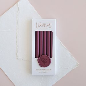 Caja 6 barras de lacre Wax It by Lora Bailora Plum