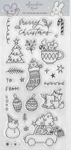Set de sellos Cute Christmas December Vibes de Lora Bailora