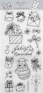 Set de sellos Navidad cuqui December Vibes de Lora Bailora