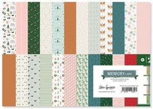 Pad 6x8" una cara Memory Lane de Lora Bailora 24 papeles