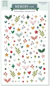 Pegatinas puffy formas Memory Lane de Lora Bailora