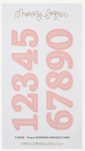 Troquel Números Anidados Serif Memory Lane de Lora Bailora
