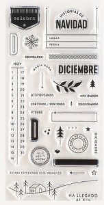 Sellos fotopolímero Historias de Navidad Memory Lane de Lora Bailora