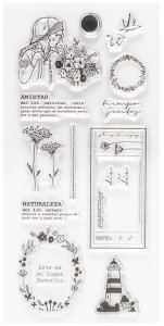 Sellos acrílicos Mrs. Maple Wild Life de Lora Bailora