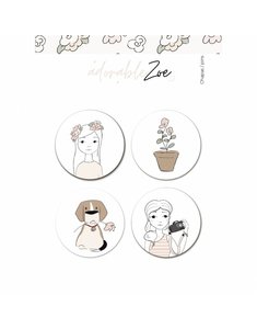 Set de chapas Adorable Zoe 2.0 de Alúa Cid