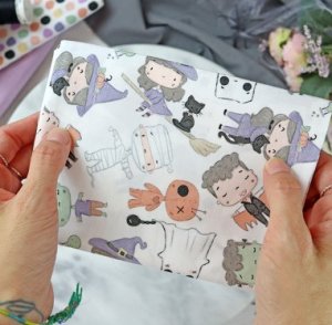 Panel de tela 35x70 cm Popurrí Cute Halloween de Alúa Cid