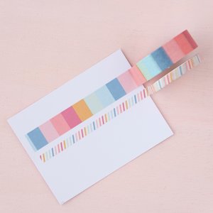 Set Washi Tape Rayas de colores Aventura de Mintopía