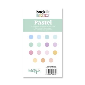Pad papeles 15 x 7,5 cm Pastel Back To Basics de Mintopía