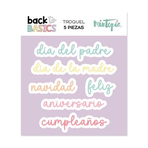 Troquel sets de palabras Back to Basics