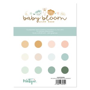 TARA Bloc 6&quot;x8&quot; papel texturizado una cara Básicos Baby Bloom de Mintopía