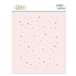Placa Hot Foil&Fun Fondo estrellas SALVAJE