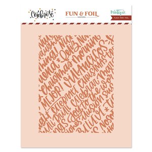 Placa Hot Foil&Fun Fondo Lettering CELEBRATE de Mintopía