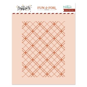 Placa Hot Foil&Fun Fondo Plaid CELEBRATE de Mintopía