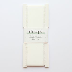 Cinta de gasa Mintopía 4 cm x 3 m White