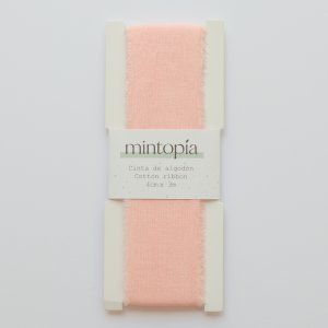 Cinta de algodón Mintopía 4 cm x 3 m Pastel Peach