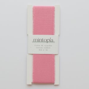 Cinta de algodón Mintopía 4 cm x 3 m Pink Lemonade