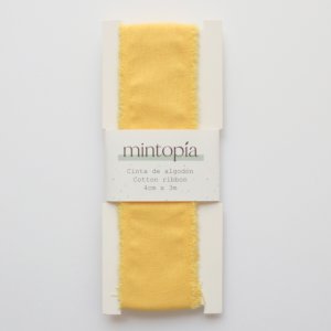Cinta de algodón Mintopía 4 cm x 3 m Canary