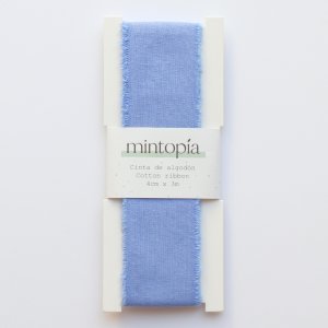 Cinta de algodón Mintopía 4 cm x 3 m France Blue