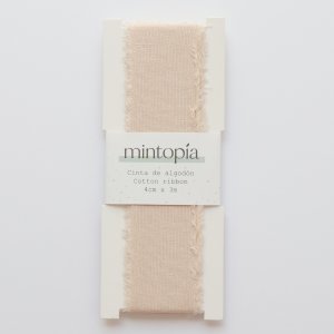 Cinta de algodón Mintopía 4 cm x 3 m Natural