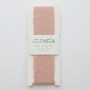 Cinta de algodón Mintopía 4 cm x 3 m Pale Pink