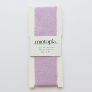 Cinta de algodón Mintopía 4 cm x 3 m Lilac