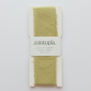 Cinta de algodón Mintopía 4 cm x 3 m Pistachio