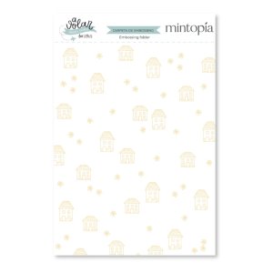 Carpetas de embossing 6&quot;x8&quot; Casitas A volar Travel Stories de Mintopía