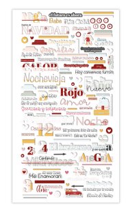 Pegatinas puffy frases Babe it's cold outside de Mintopía