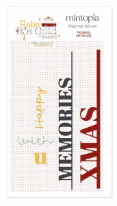 Troquel Bordes Memories Babe It's Cold Outside de Mintopía