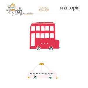Troquel Bus y Taxi My day en la city de Mintopía