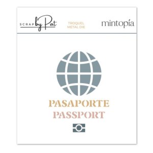 Troquel Mintopía Scrapbypat Pasaporte