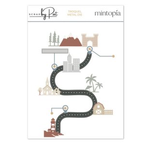 Troquel Mintopía Scrapbypat Road Trip