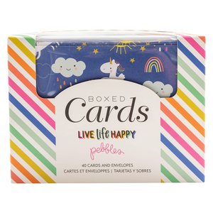 Pack de sobres y tarjetas Live Life Happy Pebbles