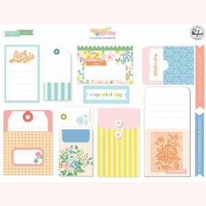 Bolsillos, tarjetas y tags para Journaling Flower Market de Pinkfresh