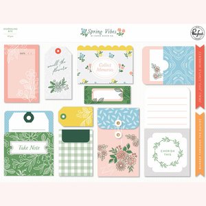 Bolsillos, tarjetas y tags para Journaling Spring Vibes de Pinkfresh