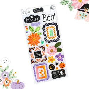 Pegatinas de chipboard Booville de Pinkfresh