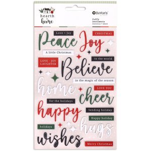 Pegatinas puffy frases Hearth and home de Rosies Studio