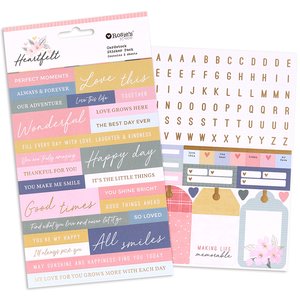 Pegatinas con foil Heartfelt de Rosie's Studio