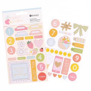 Pegatinas de chipboard con foil Sweet Sunshine de Rosie's Studio