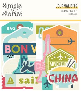 Die cuts para journaling Going Places
