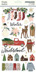 Chipboard 6x12" Simple Stories Winter Cottage