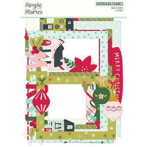Marcos de chipboard Holly Days Simple Stories
