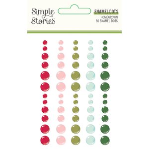 Enamel Dots Holly Days Simple Stories