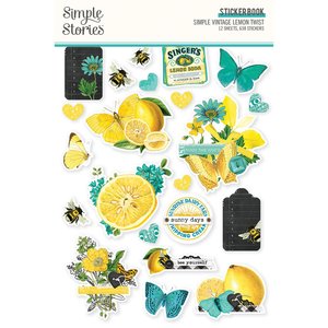 Libreto de pegatinas Simple Vintage Lemon Twist