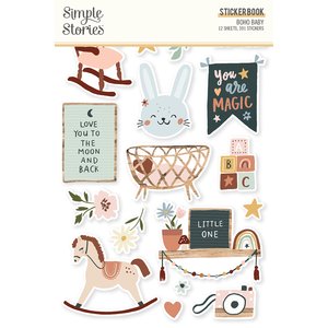 Libreto de pegatinas Boho Baby Simple Stories