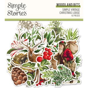 Die cuts Woodland SV Christmas Lodge de Simple Stories