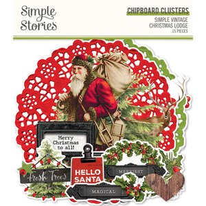 Chipboard Cluster SV Christmas Lodge de Simple Stories