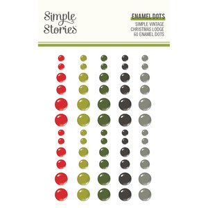 Enamel dots SV Christmas Lodge de Simple Stories