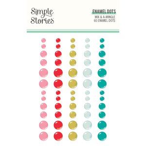 Enamel dots Mix and A de Simple Stories