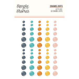 Enamel dots Let's Go! de Simple Stories
